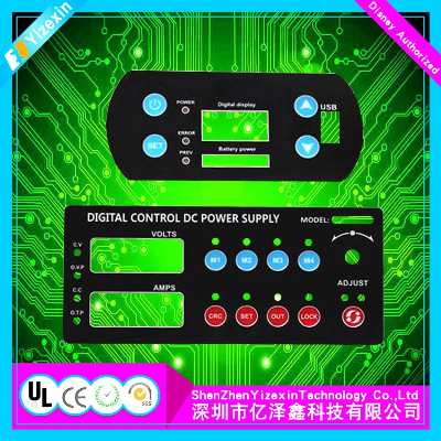 Custom Polydome Overly Embossed Pet/PC Membrane Panel