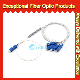 1X4 Optical Splitter, SC/PC 0.9mm Blockless Steel Tube Colored Fiber Optic PLC Splitter manufacturer