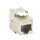  Shielded Female to Female Insert Inline Coupler White CAT6 Keystone RJ45 Coupler