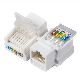  Hot Sale RJ45 CAT6 Network CAT6 Keystone Jack Toolless 90 Degree UTP Unshielded Keystone Jack