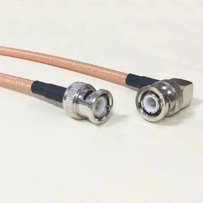 BNC Male to BNC Right Angle Male Rg142 Coaxial Cable