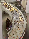  Luxury Onyx Marble Staircase Marble Stone Stair Step for Interior Decoration