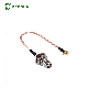 100mm RF Coaxial Cable TNC Female Jack Bulkhead to MMCX Male Plug Right Angle Pigtail Cable manufacturer