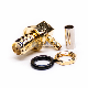 SMA Connector Waterproof Right Angle Bulkhead SMA Female Crimp Connector