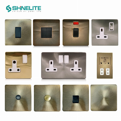 Stainless Steel Wall Switch Socket with Ce CB