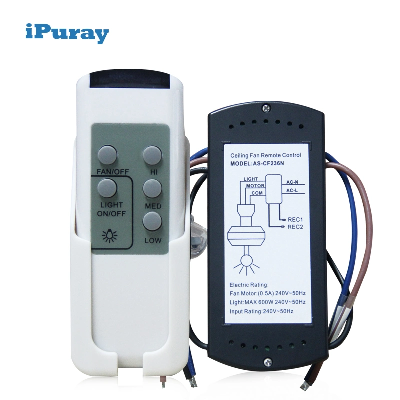 AC Motor Infrared Ceiling Fan Light Infrared Remote Control Set