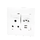 2023 New Two Gang Wall Switch +South African Wall Sockect with Dual USB + Brailizan Sockect