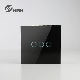  EU/UK Standard 3 Gang Smart wall switch WIFI Crystal Glass Wireless Light switch Tuya App WIFI remote Switch With Single fire line