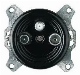  Black 3 Holes Connection TV Socket Core Ceramic Retro Electrical Socket EU Standard with CE Certificate