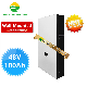  Wall-Mounted 8000 Cycles Life 5kwh 48V 100ah Energy Storage LiFePO4 Lithium Battery Pack with Smart BMS RS485 for Solar System UPS Telecom