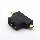  HDMI a Female to Type C Male and D Male Adapter