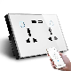  Double WiFi Smart USB Wall Socket Universal Electrical Plug Outlet 13A Power Touch Switch Socket Wireless
