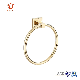  Satin Brass Wall Mount Towel Ring