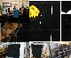  Black Granite China Pure Black/Shinning Black Polished/Flamed/Honed Granite Slab/Tile for Flooring/Counter Top