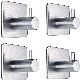  Metal Hook Self Adhesive Wall Hooks Stainless Steel Bathroom Kitchen Towel Robe Hooks