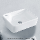 Chaozhou Factory Wholesale Square Bowl Art Basin Lavabo Sanitary Wall Mounted White Ceramic Lavabo Square Sink Special Faucet Hole manufacturer
