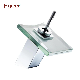  Fyeer Single Lever Handle Waterfall Glass Basin Faucet