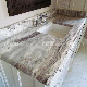  30mm Thick Natural Stone Polished Custom Fantasy Brown Granite Countertop for Bathroom/Kitchen/Worktops/Vanity/Prefabs/Hotel Project/House