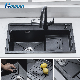  China Manufacturer Quartz Counter Top Kitchen Basin for Hotel Project