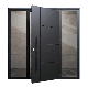 Marbling Custom White Luxury Exterior Modern Villa Entry Stainless Steel Front Pivot Entrance Door for House manufacturer