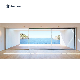  Minimalist Slimline Frame Design Aluminium Modern Villa House Large Glass Ultra Narrow Black Aluminium Patio Slim Sliding Door