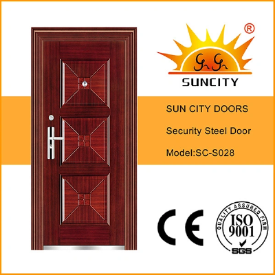 Heat Transfer Classic Steel Front Door Design (SC-S028)