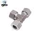  Factory Made DIN Metric Thread Bite Type Tube to Tube Equal Tees