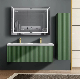  Wholesale Good Quality Floor Standing Bathroom Cabinet Waterproof Bathroom Vanity Wooden Bathroom Vanity with Sink Wall Hung with LED Mirror