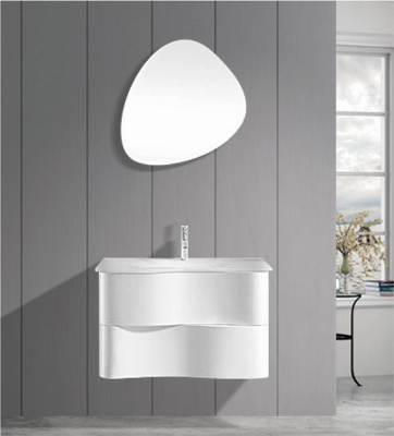 Modern Wall Mounted Hotel Style PVC Bathroom Cabinet Bathroom Vanity