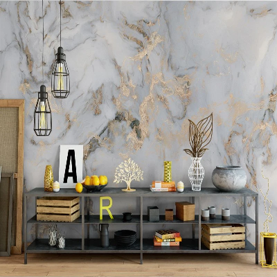 Self Adhesive Vinyl Marble Tiles Bathroom Countertop Wallpaper Sticker