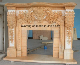  Popular Design Fireplace Mantel with Marble Granite Limestone Sandstone