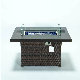  Patio Garden Fire Pit Outdoor Furniture Sofa Set Fire Pit Gas with Round Table Aluminium Sofa Set