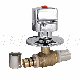  F5 Brass Concealed Press Ball Valve for Pex-Al-Pex Multilayer/Composite Pipes (PAP) for European Market