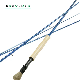  Fly Fishing Rod 4 Piece, 9FT Graphite and Im7 Carbon Fiber Blank Fly Rod, Chromed Guide and Durable Fishing Rod, 4/5/6/7/9wt