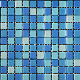 China Factory Supply 23X23mm Glossy Blue Square Mosaic Tile for Swimming Pool manufacturer