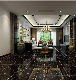  Black Full Glazed Polished Border Porcelain Floor Tiles for Living Room