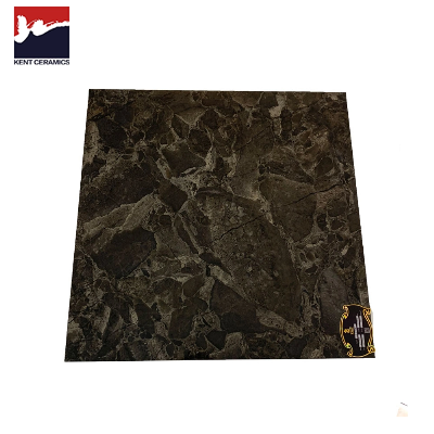 Full Glazed Dark Black Porcelain Polish Flooring Wall Tile