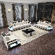  Home Furniture Modern Loveseat Sectional Living Room Leather Furniture Sofa Sets with LED Lights