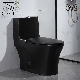  Cupc Luxury Sanitary Ware American Style Standard Modern Bathroom Wc Ceramic Water Closet Bowl Floor Mounted Porcelain Matt Black One Piece Toilet