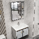 Modern Corner Waterproof Storage Cabinet Solid Wood Vanity Bathroom Mini Small Bathroom Cabinet manufacturer