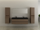 2022 Modern and Luxury Hot Sale House Bathroom Furniture with Mirror and Side Cabinet Bathroom Vanity Sanitary Ware manufacturer