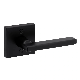  Zinc Alloy Matte Black Interior Door Handle Dummy Lever Square Bedroom Door Passage Lock