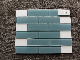Foshan Living Room Wall Backsplash Blue Brick Strips Simple Mosaic Patterns Subway Wall Tiles manufacturer