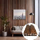  100% Recyclable 3D Fluted Wall Panel Plastic Interior WPC Wall Panels