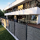  Waterproof Aluminium Post Wood Plastic Composite Fence WPC DIY Construction Garden Yard Fencing