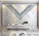  2023 New Modern Embossing Colors Geometry Background Home Decoration 3D PVC Wallpaper