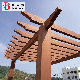 Resistant Gazebo Wood Plastic Composite WPC Outdoor Garden Waterproof WPC Pergola