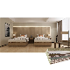  Interior Decorative Modern Style Flat Slit V Groove Waterproof Flame Resistance Quick Install 600mm 1200mm Marble Rock Wooden Color Hotel Bedroom WPC Wall Panel