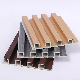  WPC Decorative Board PVC Fluted Wall Panel with Black Line