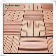 Embossed Wood Grain Composite Decking Board WPC Decking Garden